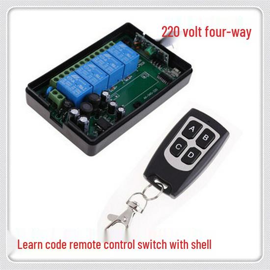 220V Quad-Channel Wireless Remote Switch & Waterproof Remote Control Wireless Remote Control Switch