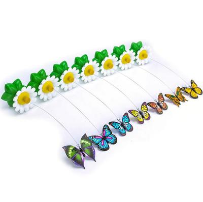 Rotating Cat and Dog Teasing Toy with Butterfly and Hummingbird Attachments