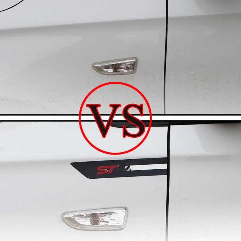 Car ST Side Fender Sticker Fit for Ford Focus 2 3 4 MK2 MK3 Fiesta Mondeo Escape Kuga EcoSport Explorer Edge Fusion Accessories
