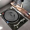 Hypnotic Spiral Turntable Design Rug Non-slip Rug Suitable for Living Room and Bedroom Sofas.