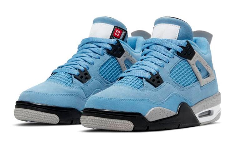 Jordan Kids Air Jordan 4 Retro "University Blue" Sneakers 408452-400