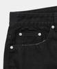 X Container Grunge Pocket Flare Denim Pants (Black)
