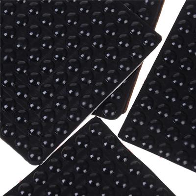 100Pcs Black Self Adhesive Rubber Feet Semicircle Bumpers Door Buffer Pad