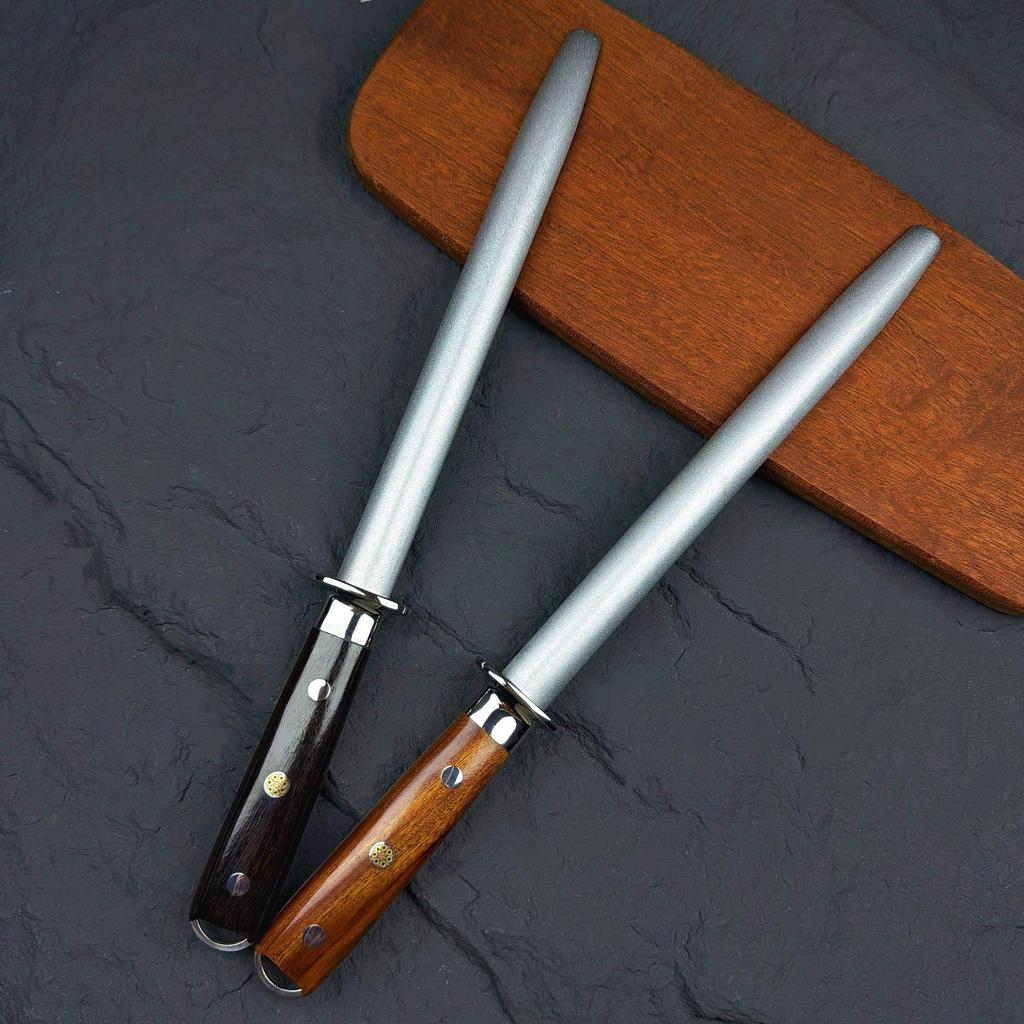 Diamond Sand Professional Whetstone Sharpening Rod – Kitchen & Slaughterhouse Tool.