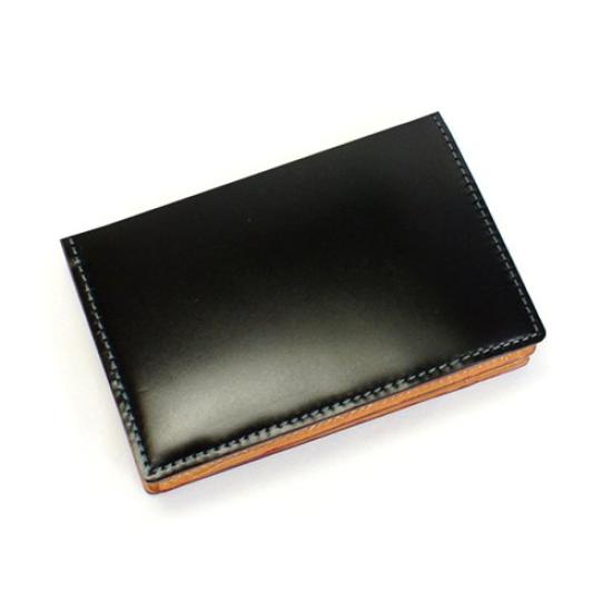 

BRIT HOUSE Cordovan Business Card Case CV-9013-BK Black