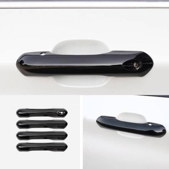 Bright black Front Car Door Handles Cover Trim 4pcs For Ford Explorer -2024