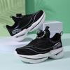 2025 new running shoes boys primary and secondary school students non-slip rotating buttons teenagers summer breathable running shoes wear-resistant