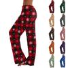 Women's Casual Pants with Christmas Print for Winter Holiday Party
