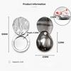 Zinc Alloy Shell Balm Container Shell Embossed Texture Sliding Lid Design Solid Perfume Case Fragrance Storage Box