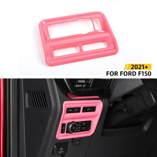 Interior Headlight Switch Button Panel Trim Cover For Ford F150   Pink