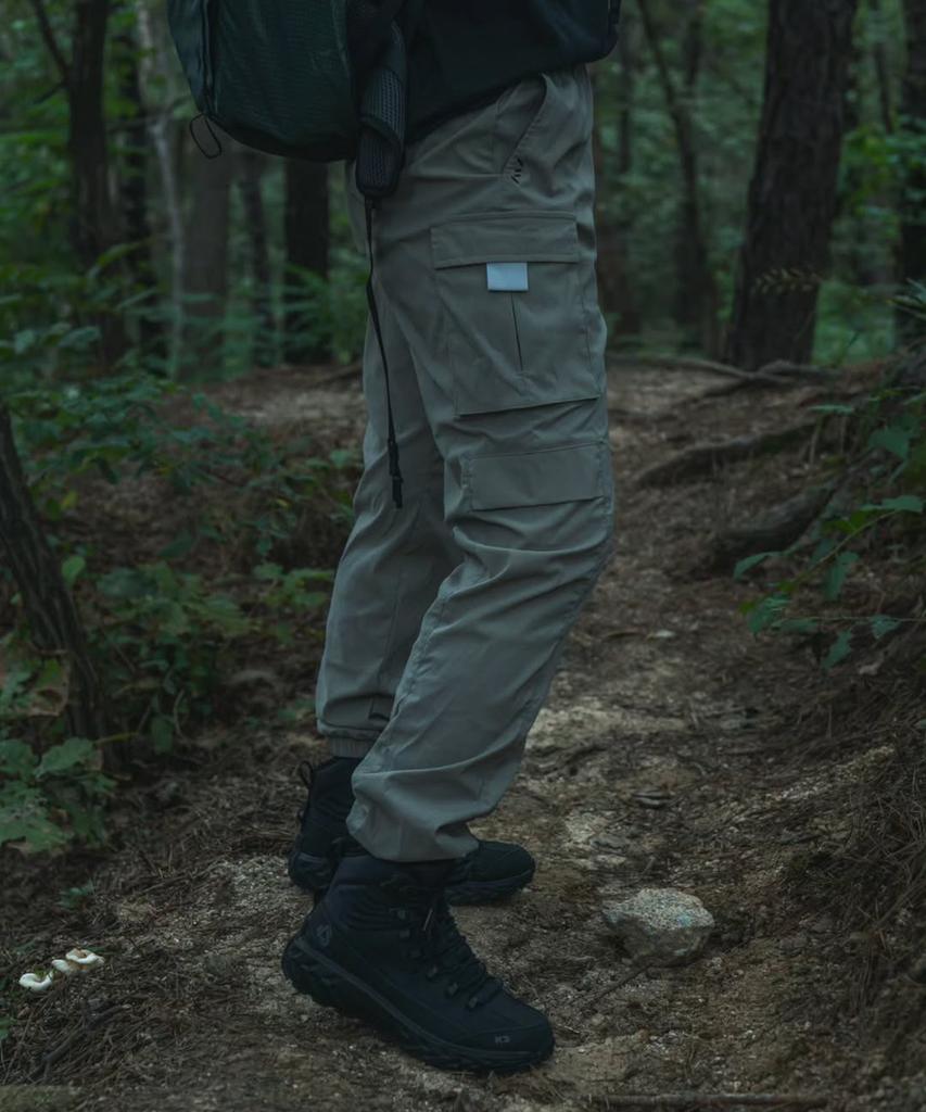 Leijibi Stretch 4-Pocket Cargo Jogger Pants Daily Hiking Workout Sports Pants W Black