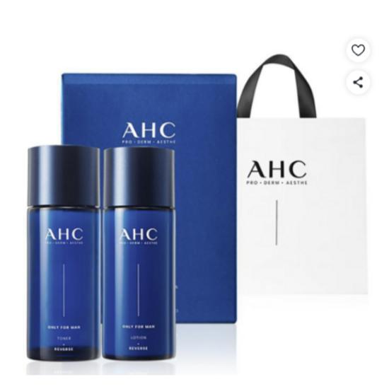 AHC Only For Men Skincare 2pcs Set Toner + Lotion 150ml + 150ml Gift Set