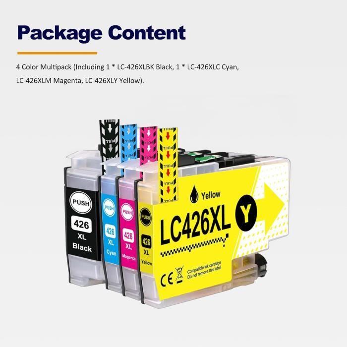 Compatible Ink Cartridge - LAIPENG LC426 - Pack of 4 Colors - High Performance - 6000 Pages