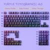 Gradient Matcha Side Printed Keycaps PBT Double Shot Shine Through Keycaps OEM Profile 135 Keys for MX Switches Gaming Keyboards