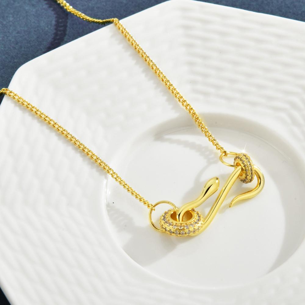 Inspired Eyecatching Snake Choker Necklace For Women In Stylish Gold And Finish Silver