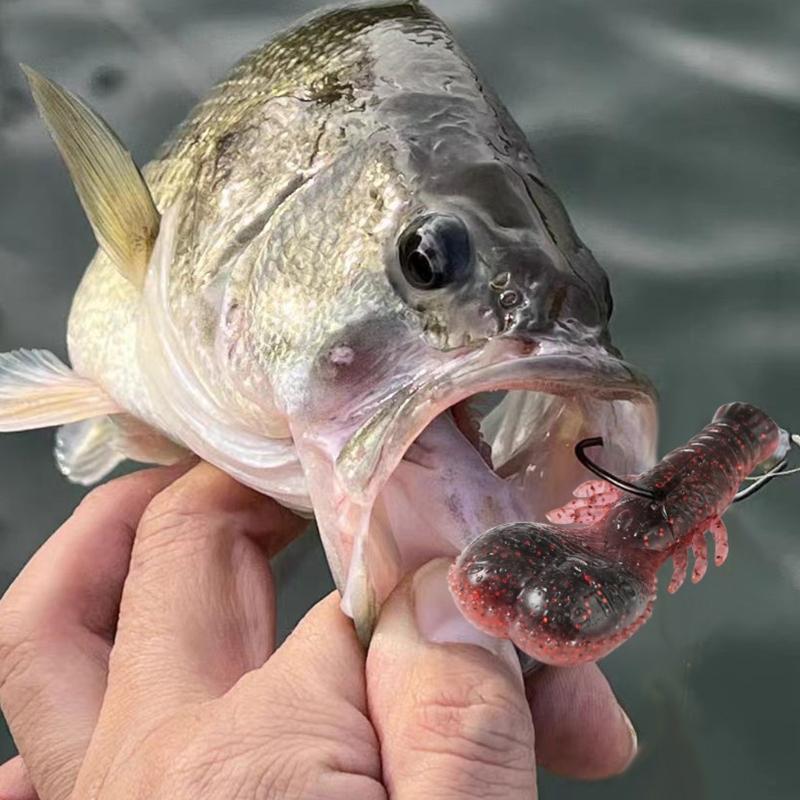 Soft Baits Crawfish Lures Artificial Fishing Baits Lure for Trout 6.2cm 6.7g Heavy Weighted Swimbait Fishing Tackle