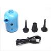 Bärbar Elektrisk Luftpump DC5V USB-kontakt Paddel Gummibåt Säng Soffa Flytande Rad Uppblåsbar Pump med 3 Munstycken