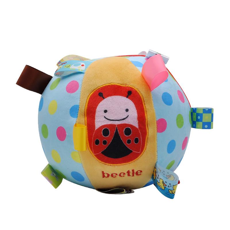 Infant Hand and Foot Training Ball: Textured Rattle with Color Beads, CPC CE Certified.