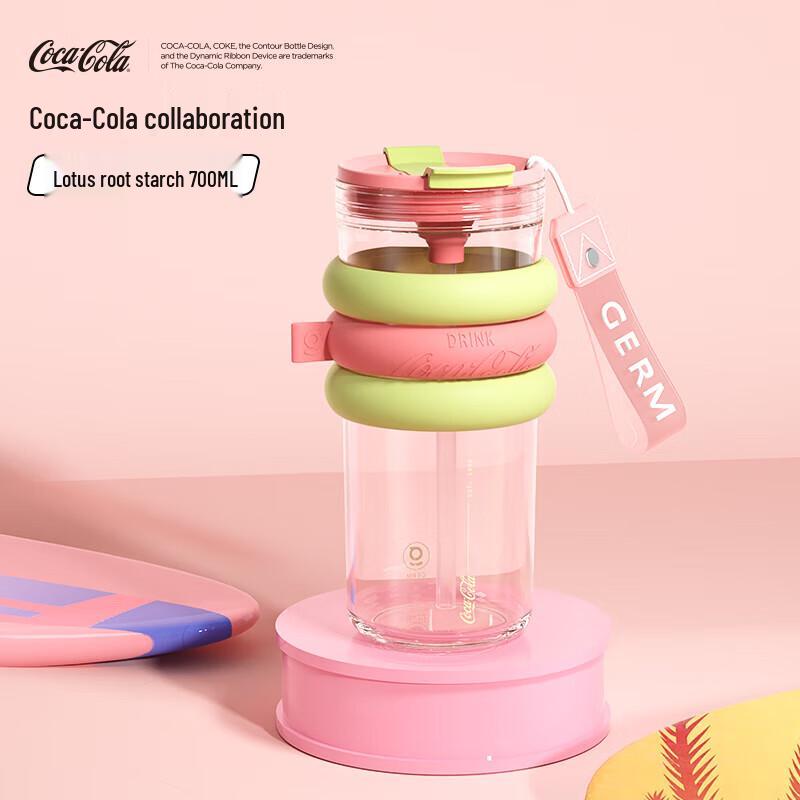 Gemi Coca-Cola Co-Branded Donut Straw Cup 700ml