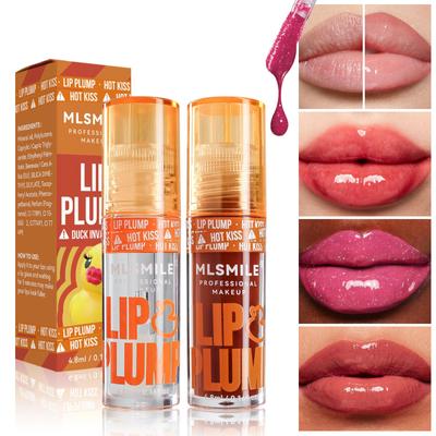 6 Farben Duck Lip Plump Lip Oil Feuchtigkeitsspendender Lipgloss Big Mouth Toot Lips Honey Lip Glaze