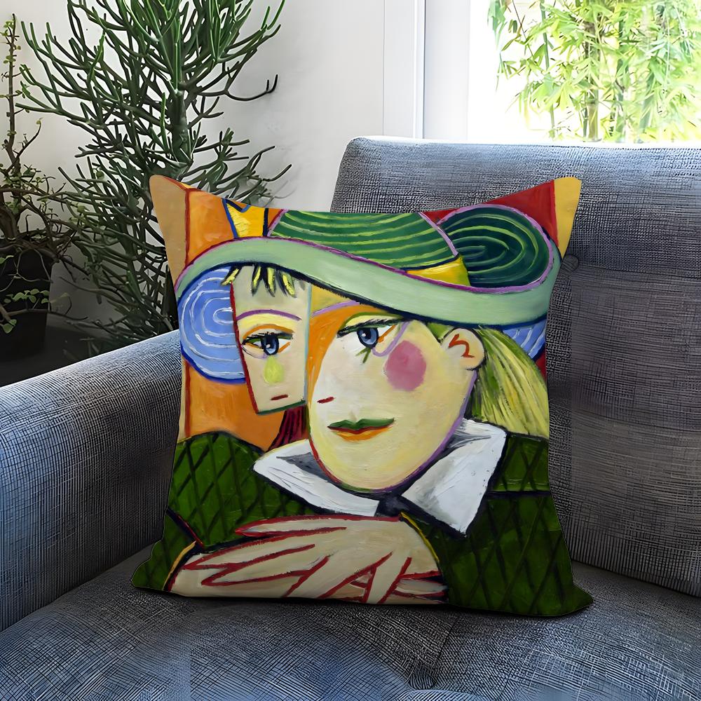 P-Picasso Art Potah na polštář Pohodlný oboustranný potah na polštář Ideální pro auto, pohovku, ložnici a další