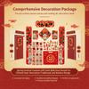 Traditional Spring Festival Couplets Gift Pack With Door Decals For Chinese New Year Decoration