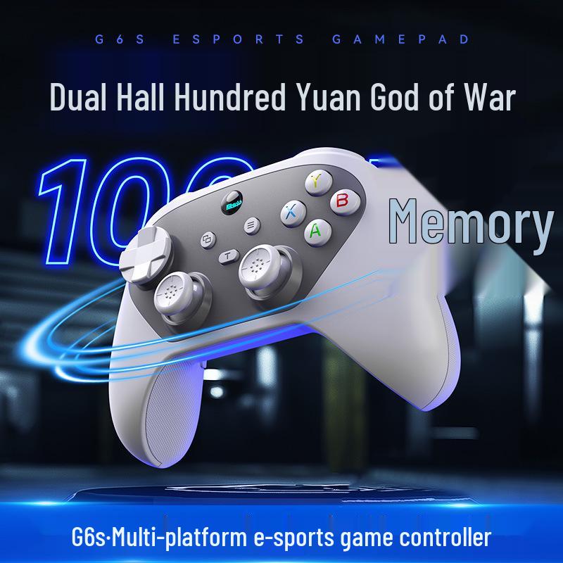 G6S Trådløs Bluetooth Gaming Controller til PC, Switch, Android og iOS med Dobbelt Hall Vibration og Rapid Fire Funktion