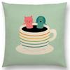 Latest Cartoon Animals Interesting Deer Panda Sheep Bulldog Chameleon Colourful Cushion Cover Car Sofa Throw Pillow Case