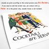Cocktails Are Served Posters And Prints Canvas Painting Mid Century Modern Retro Wall Art Pictures Bar Party Kitchen Home Decor