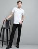 Monte Carlo Mens Solid White Collar Neck Half Sleeve T-Shirt