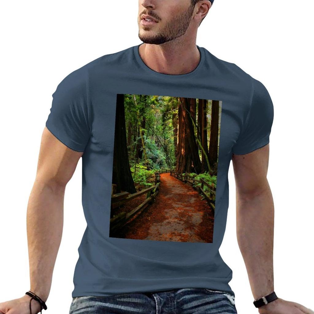 Walk Through Redwoods Tshirt Running Perforunisexce Short Sleeve Tee