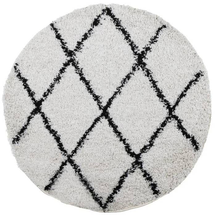 VidaXL Tapis Shaggy à Poils Longs, Moquette de Sol, Tapis de Zone, Carpette de Salon Salle de Séjour Chambre, Moderne, Crème 375375