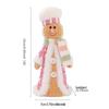 Lebkuchen Weihnachtsdekorationen: Festliche Cartoon-Figuren mit Pailletten für Kinder