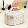 Kosmetiktasche Große Kapazität Tragbare Handtasche Gewebte Kosmetik Make-up Pinsel Aufbewahrung Haushalt Reise Waschtasche