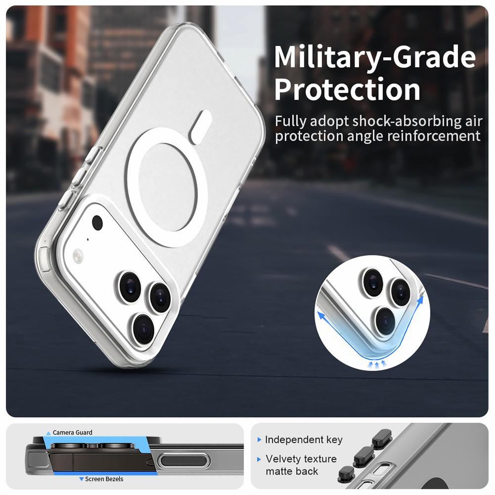 Pro pouzdro na iPhone 17 Pro Max Kompatibilní s MagSafe Hybridní zadní kryt telefonu proti pádu