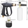 Kit Pistola ad Acqua per Idropulitrice per Pulizia Auto Connettore Tubo per Karcher Nilfisk Parkside Bosch Ugelli a Connessione Rapida