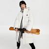 Kappa Unisex Retro Hooded Mid-Length Down Jacket