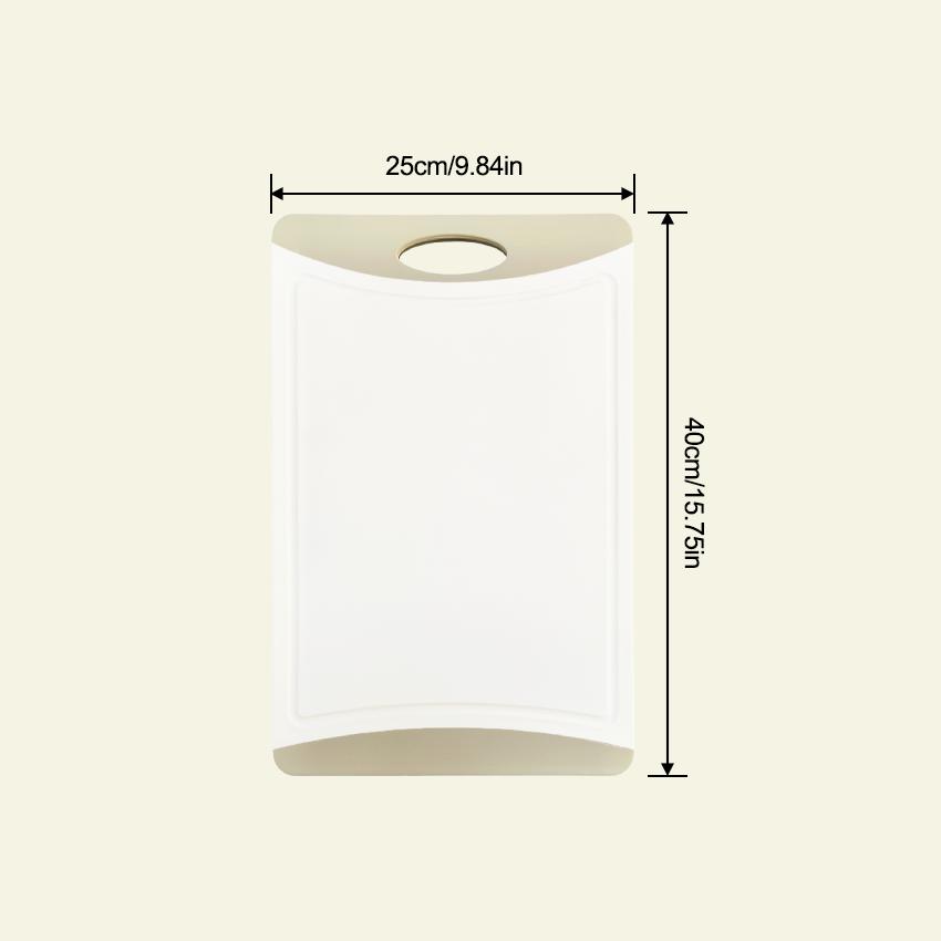 Eco-Friendly Dishwasher Safe Non-Slip Plastic Juicy Groove Cutting Board for Kitchen Use