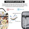 Fairys Tails Insulated Lunch Bags Cooler Bag Reusable,Meal Container Cartoon Large Tote Lunch Box Girl Boy Work  Picnic