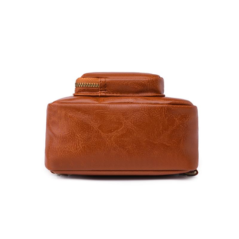 Soft Leather Chest Bag Vintage Fashion Women's Bags Crossbody Bag Backpack