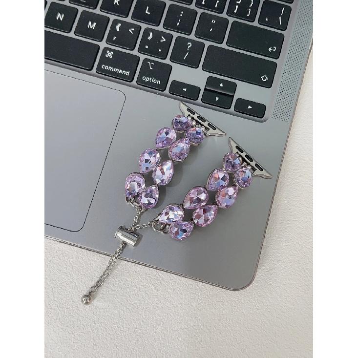 

Adjust Bling Water droplet Bracelet For Apple Watch band Series 10/9/8/7 40mm 41mm 42mm 44mm 45mm 46mm 49mm Strap 42mm44mm45mm46mm49mm