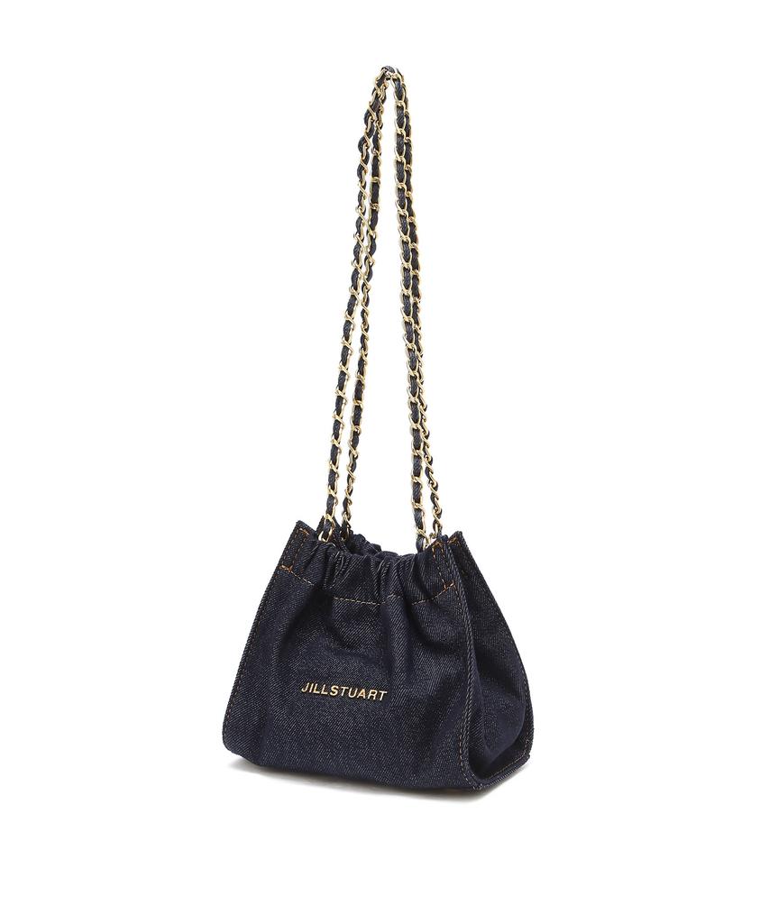 Jillstuart Acc [Coco Chain] Denim Chain Mini Crossbody & Shoulder Bag 2 Colors