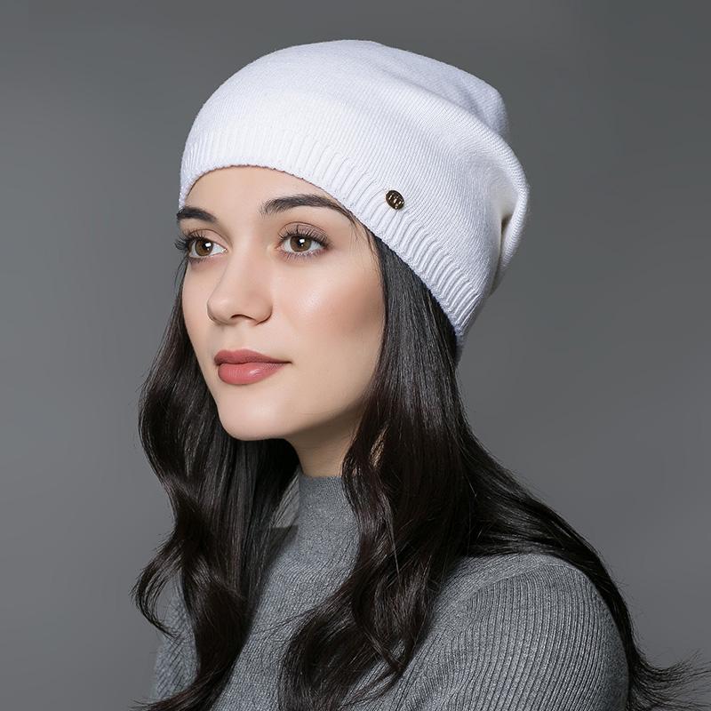

Женские вязаные шапки для осенне-зимнего тепла, защиты ушей, шерстяные шапки для путешествий на открытом воздухе, женские повседневные шапки One Size белый
