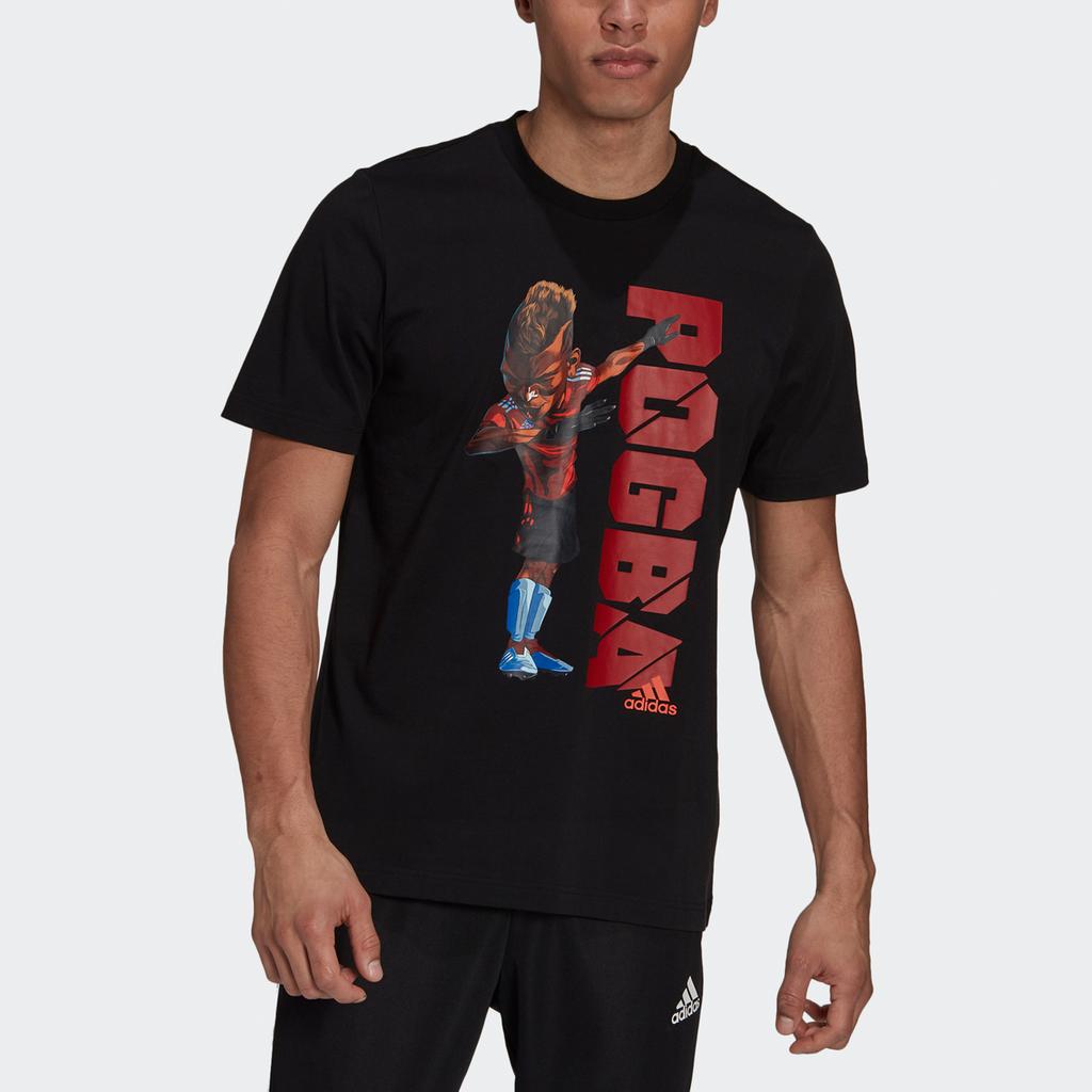 Adidas Pogba Icon T Short Sleeve Football T-Shirt Men Tops Black HA5458