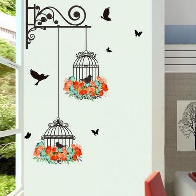 Birdcage Kids Room Bedroom Living Room Wall Sticker DIY Art Decals Home Decor