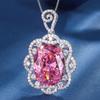 Jewelry Copper Bottom Gold-Plated Simulation Color Treasure Temperament Luxury Large Denier-Shaped Set Main Stone 15 * 20