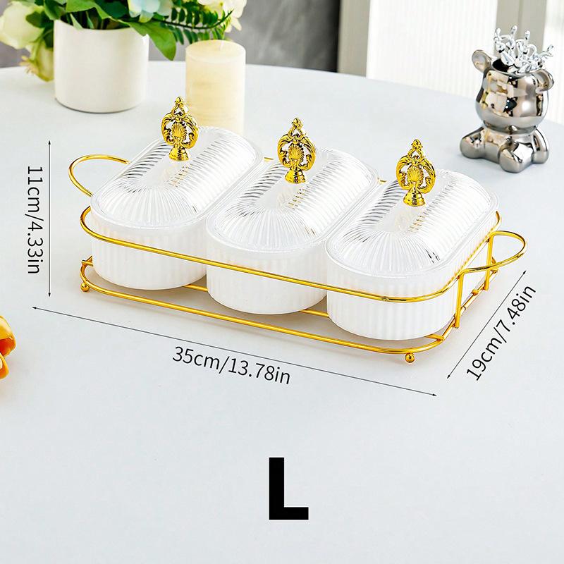 Oval Fruit Tray Plastic Fruit Tray Separating Storage Box Refreshment Snack Dish Nut Platter Snack Placement Dining Plate for Home