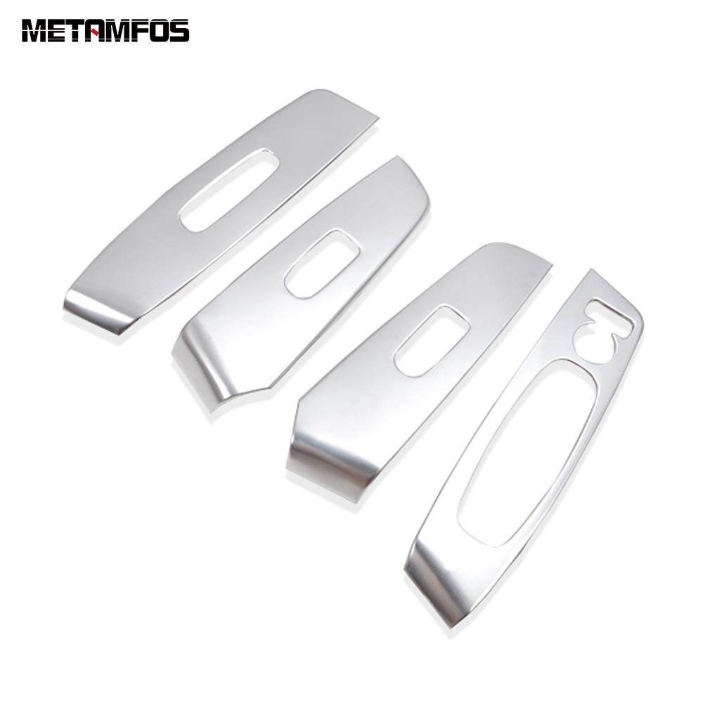 Window Lift Switch Cover Trim For Nissan Sentra Sylphy -2024 2025 Carbon Fiber ide Armrest Frame Interior Accessories Stainless Steel