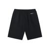 Anta Logo Letter Print Solid Color Straight Leg Casual Loose Shorts Men Shorts Black 152137311-2