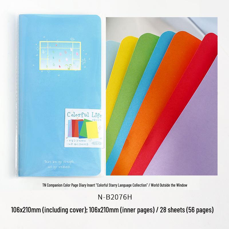 Note for TN: Color Page Planner Inserts - Splendid Star Collection, Korean Style Planner Materials